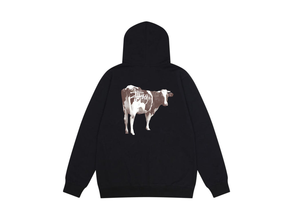 Stussy Zip Up Hoodie Multi Graphic Letter Print Streetwear Jacket