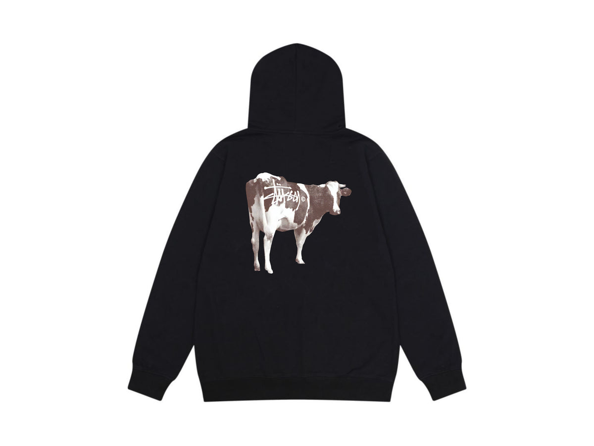 Stussy Zip Up Hoodie Multi Graphic Letter Print Streetwear Jacket