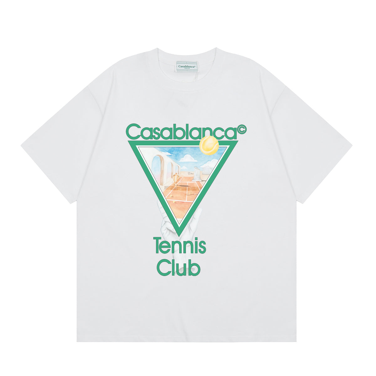 Casablanca Multi‑Artwork Vintage Graphic Oversized Tee Streetwear