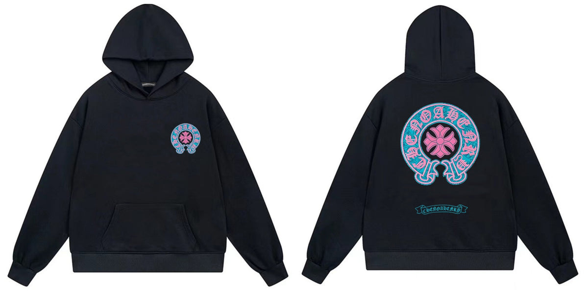 Chrome Hearts Cross Horseshoe Hoodie Vintage Goth Streetwear Pullover