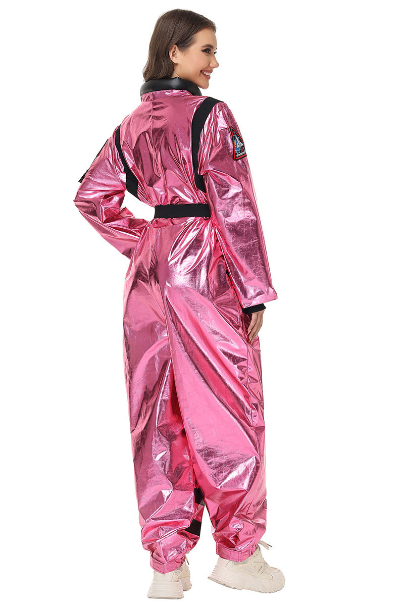 Halloween Women Astronaut Space Suit Cosplay Pilot Jumpsuit Party Sets