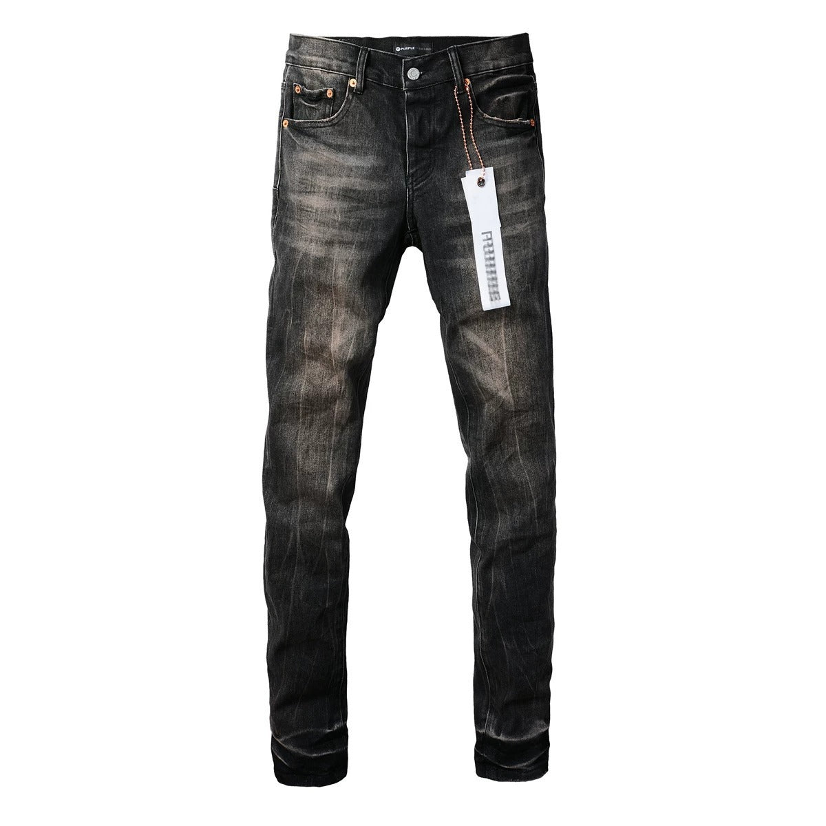 Purple Brand Men Stretch Skinny Ripped Printed Embroidered Denim Jeans