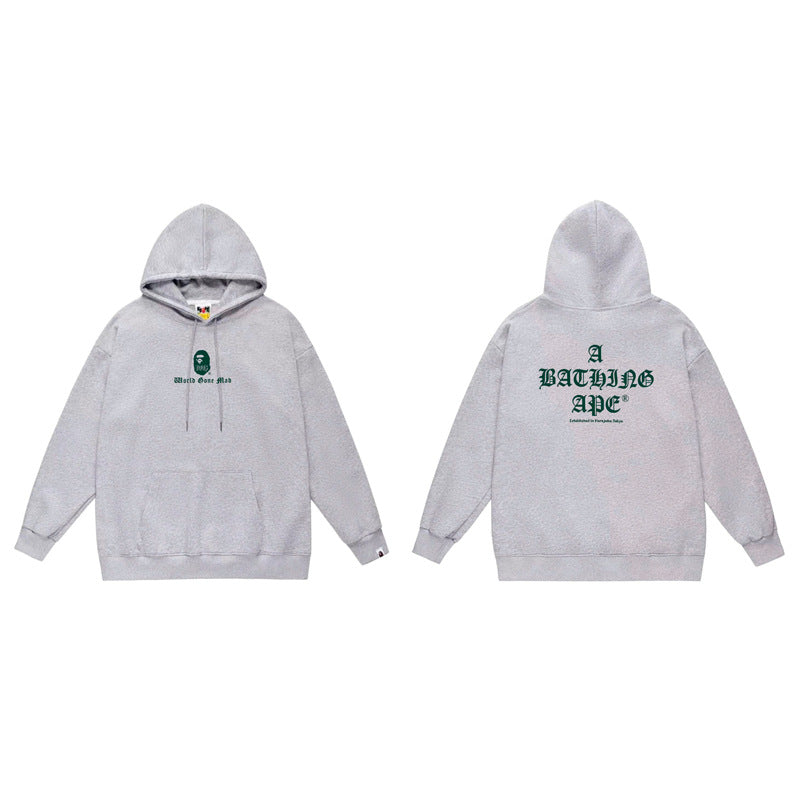 BAPE Ape Head Graphic Hoodie Camo Print Loose Cotton Pullover