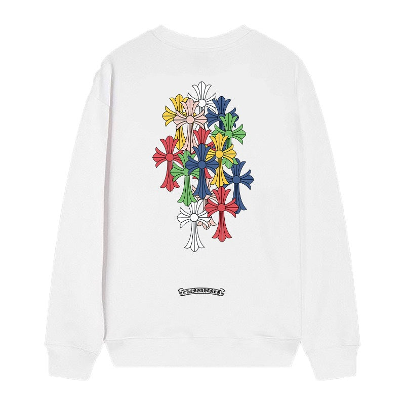 Chrome Hearts Cross Horseshoe Crewneck Sweatshirt Vintage Street Top