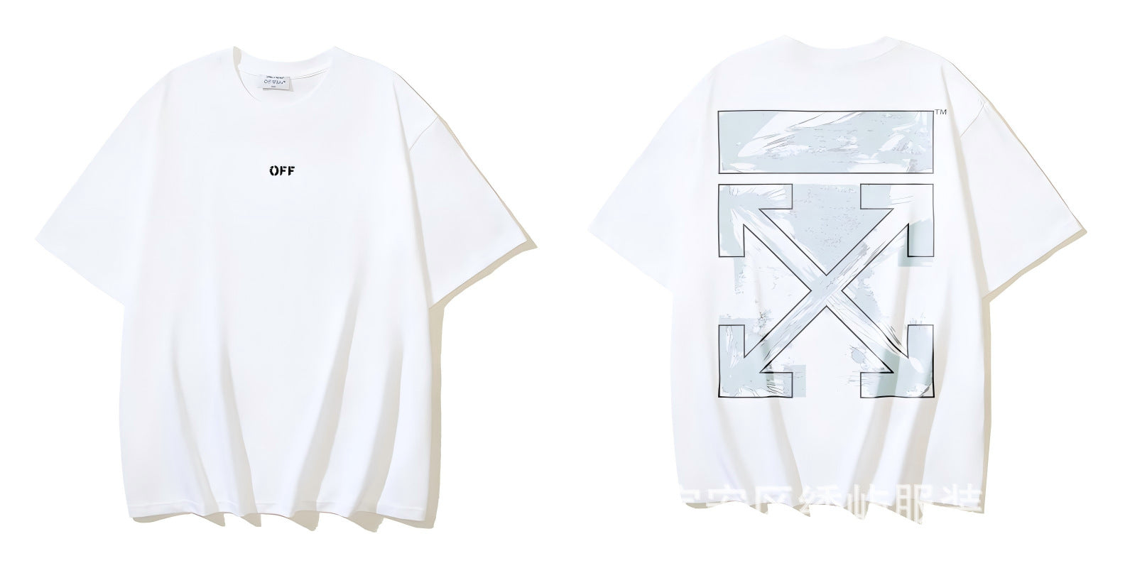 Figure Arrow Graphic Print Streetwear Crew Neck Short Sleeve T Shirt