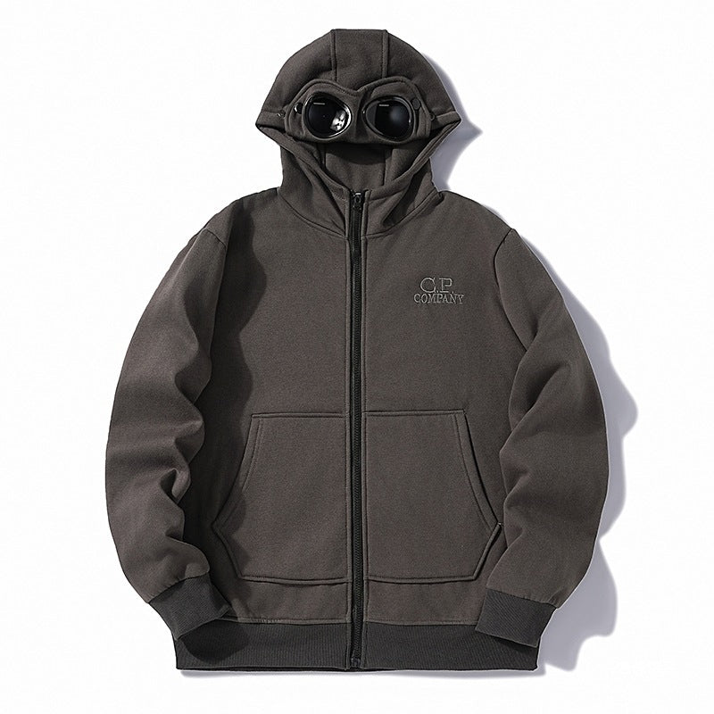 C.P. Company Goggle Zip Hoodie Lens Detail Sweatshirt