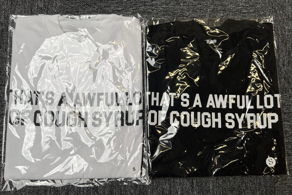 ALOCS Cough Syrup Letter Graphic Short Sleeve Tee Streetwear Unisex