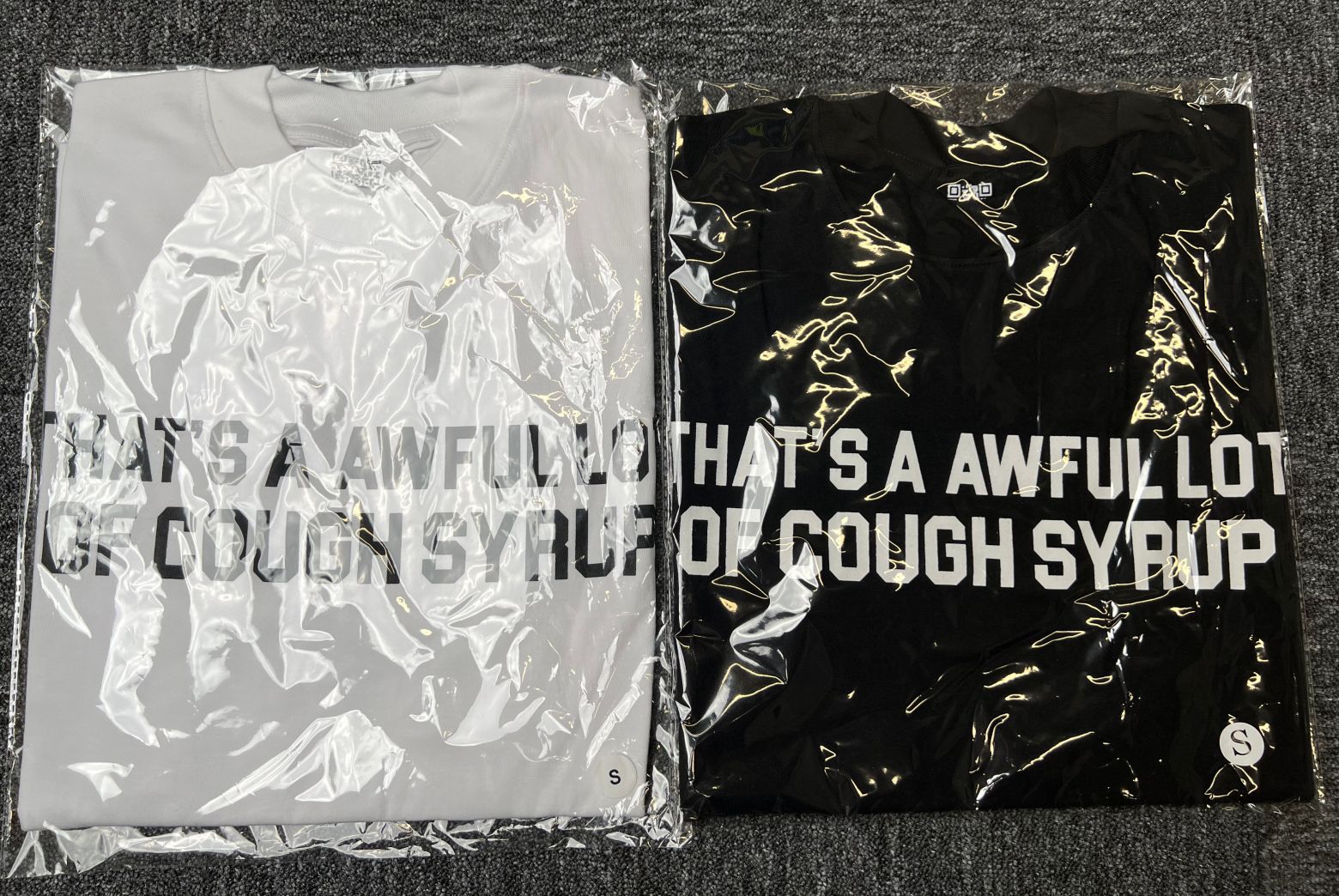 ALOCS Cough Syrup Letter Graphic Short Sleeve Tee Streetwear Unisex