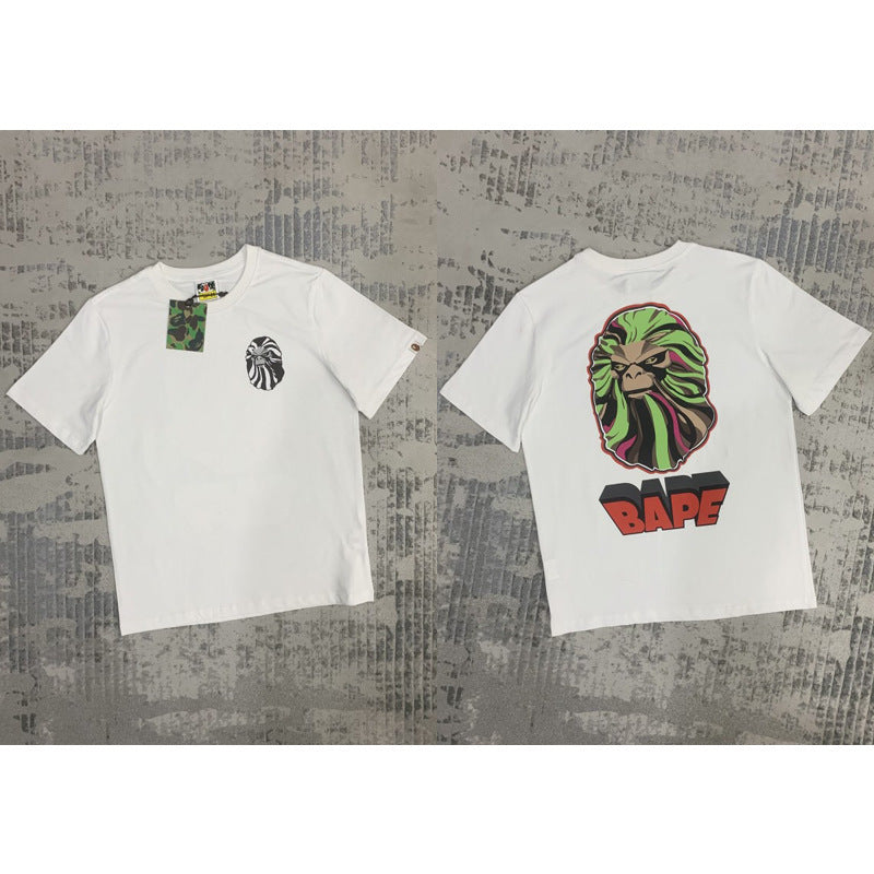 Bape Ape Head Shark Multi‑Print Oversized Tee Streetwear Unisex