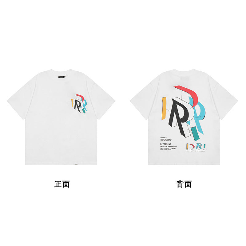 Represent Shark Washed Graphic Oversized Tee Streetwear Unisex