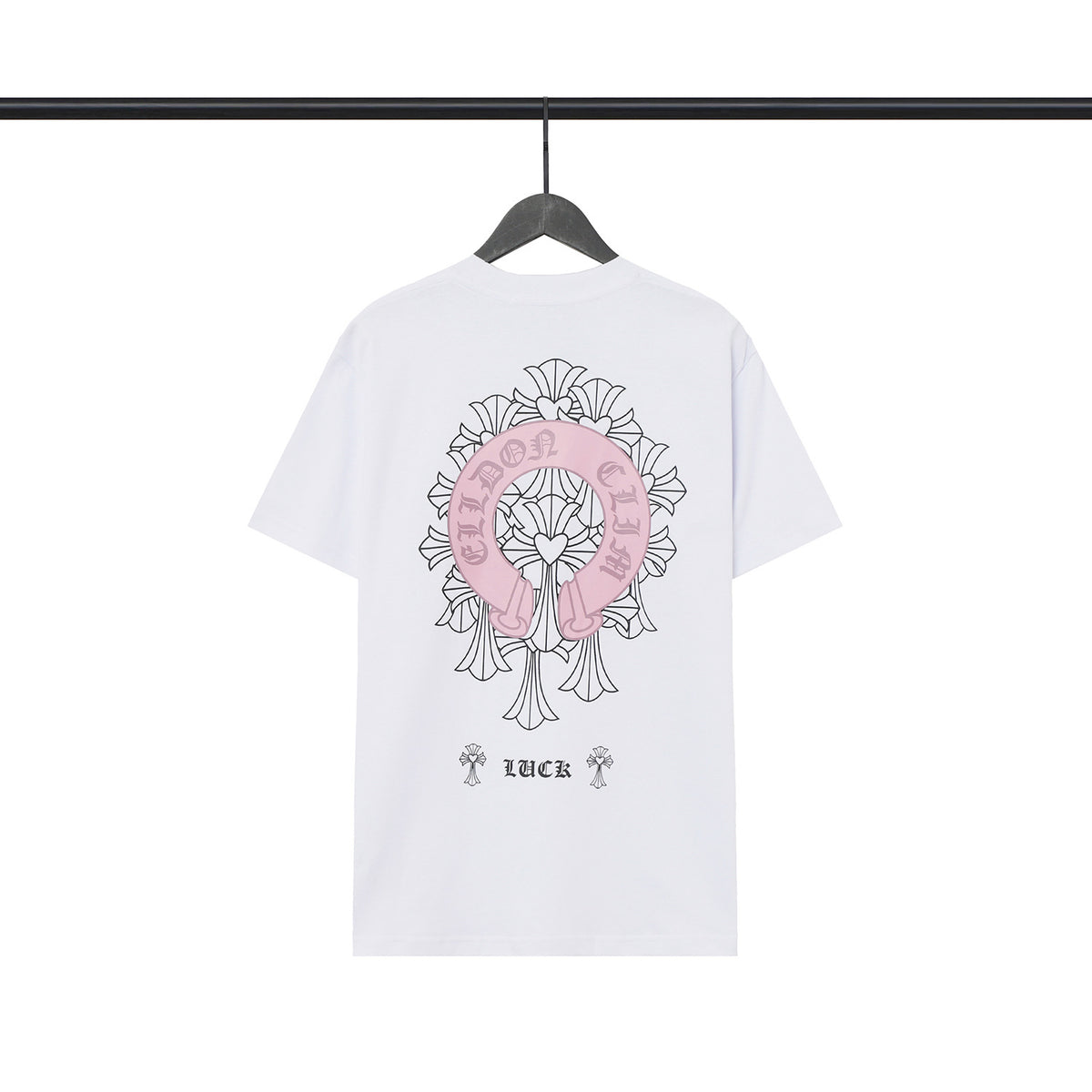 Chrome Hearts Sanskrit Cross Horseshoe Graphic Tee Multi‑Style