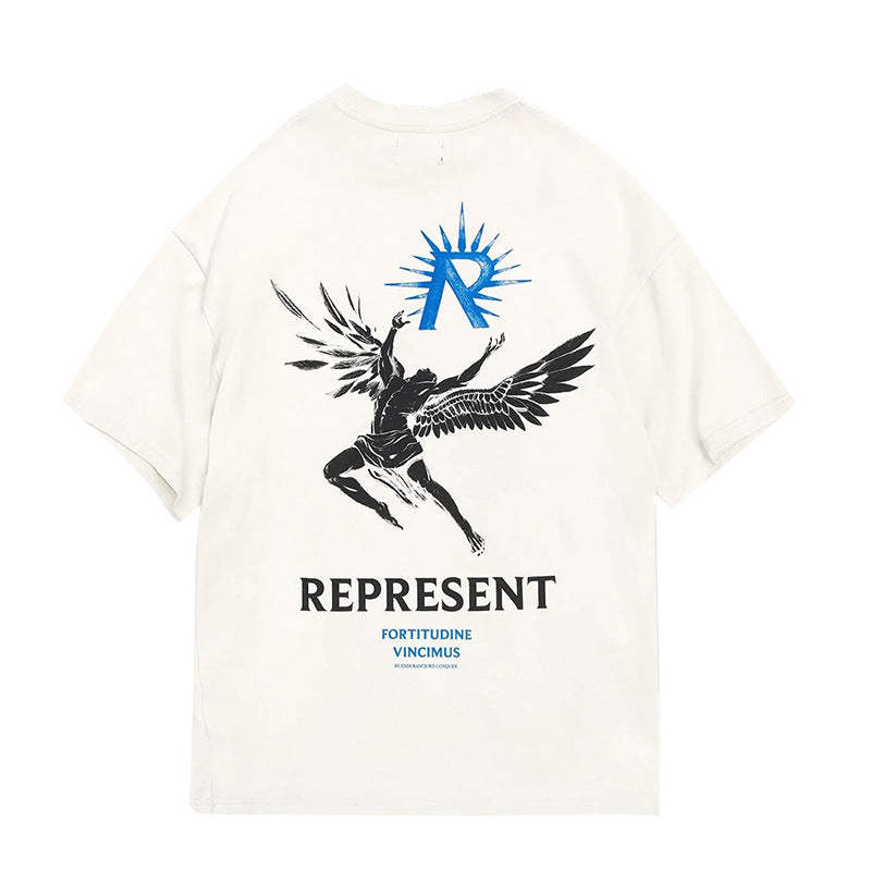 Represent Vintage Washed Graphic Short Sleeve Tee Streetwear Unisex