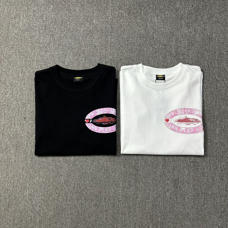 Corteiz Logo Letter Print Crew Neck Short Sleeve T‑Shirt Unisex