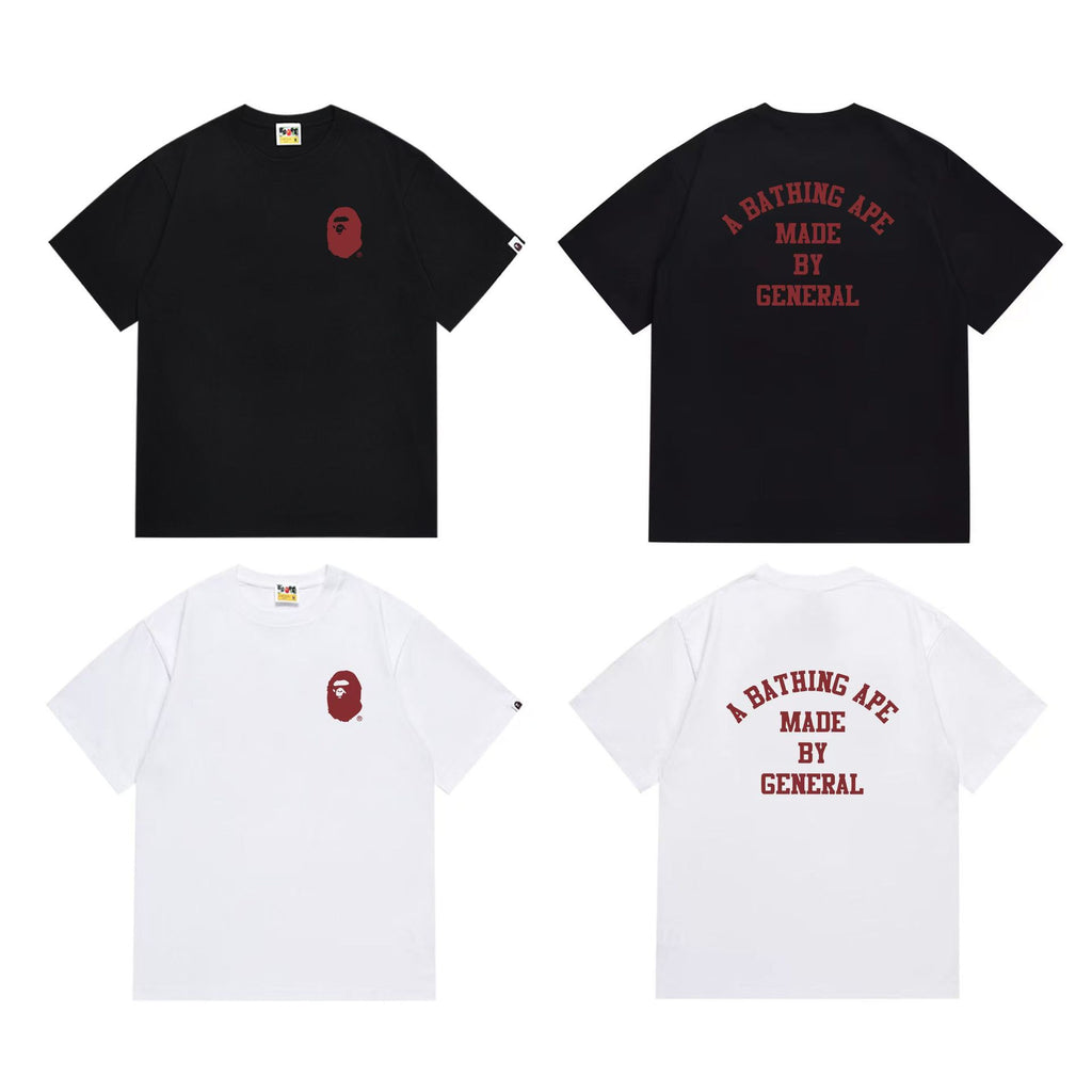 BAPE Ape Head Shark Print Loose Casual Unisex T-Shirt