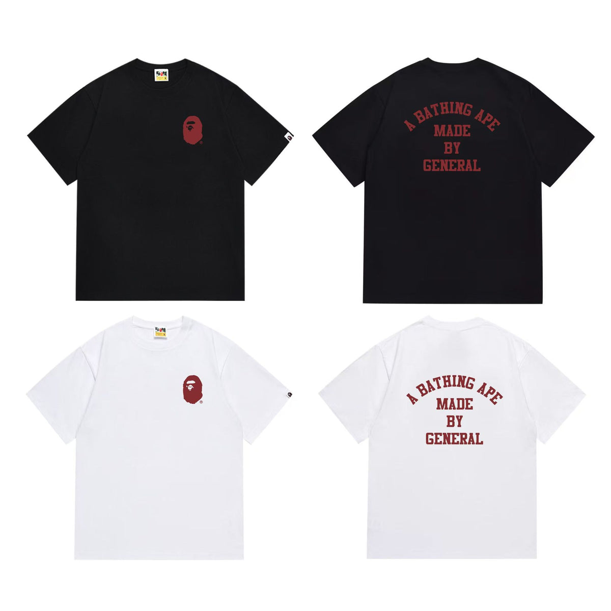 BAPE Ape Head Shark Print Loose Casual Unisex T-Shirt