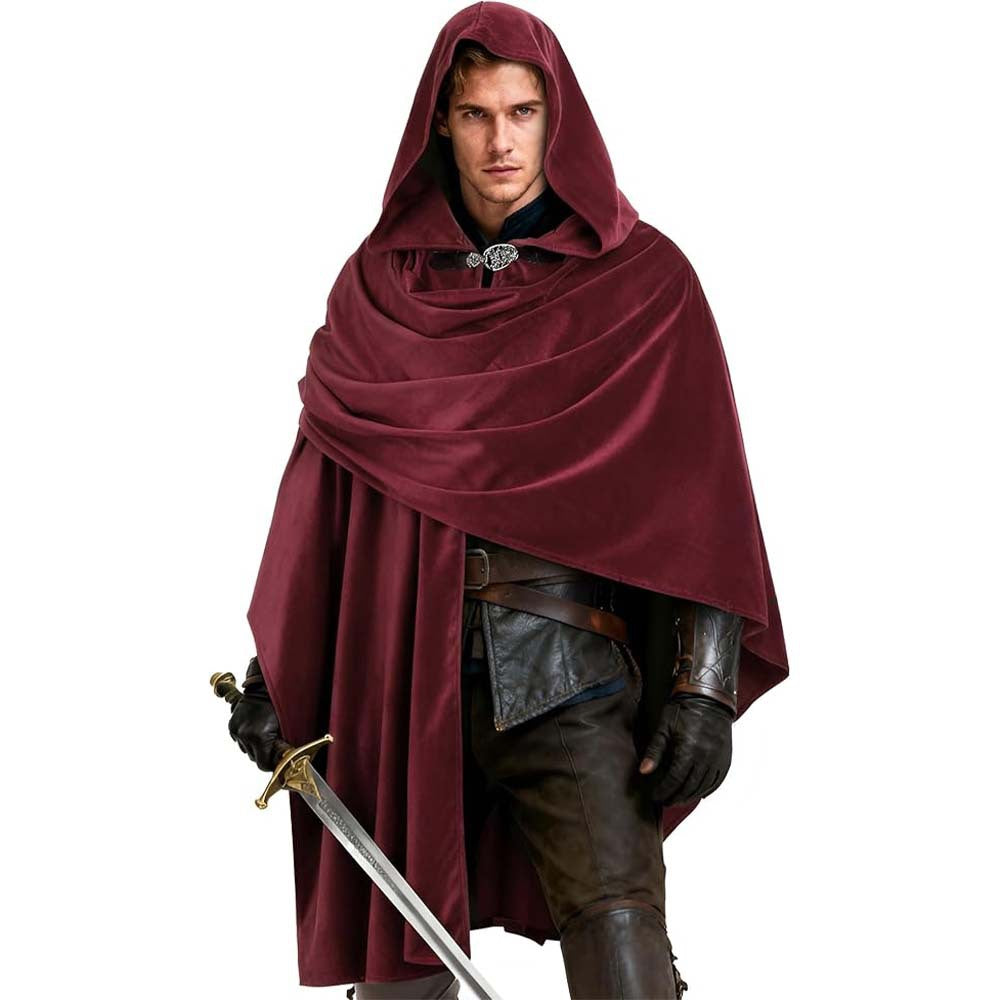 Halloween Medieval Hooded Shawl Cloak Dark Ranger Cosplay Cape