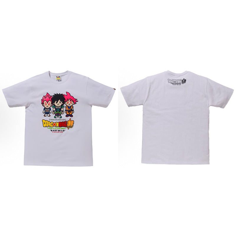 BAPE Ape Head Shark Print Unisex Casual T-Shirt