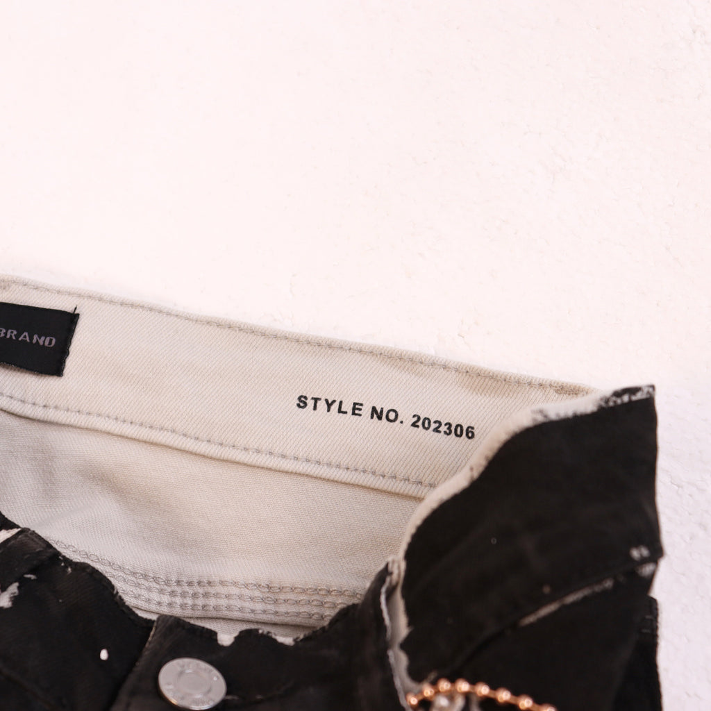 Purple Brand Hand Paint Ripped Skinny Denim Jeans Unisex