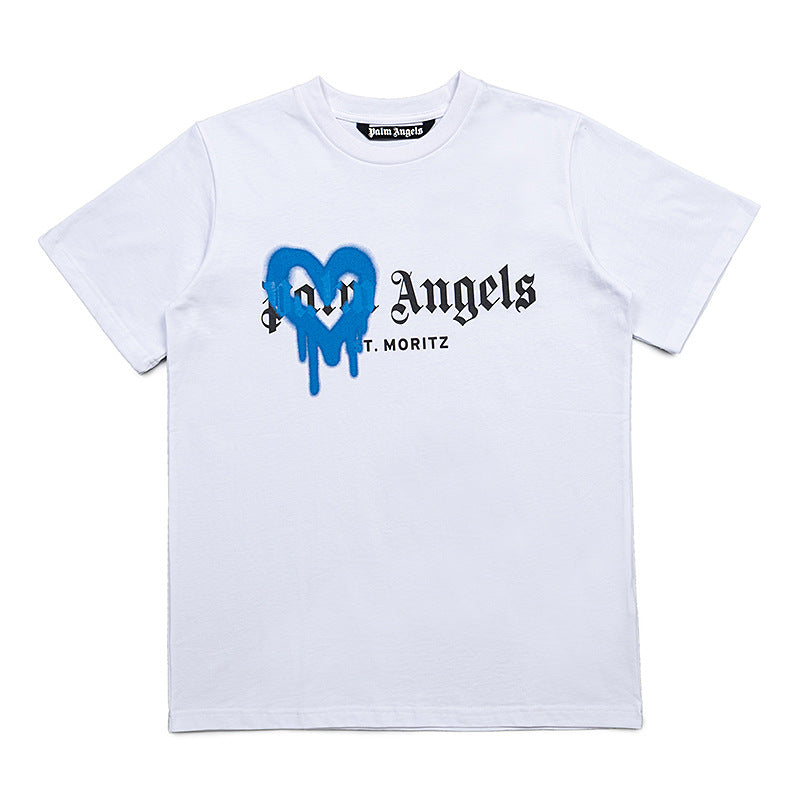 Palm Angels Teddy Bear Graphic Tee Loose Unisex Streetwear T-Shirt