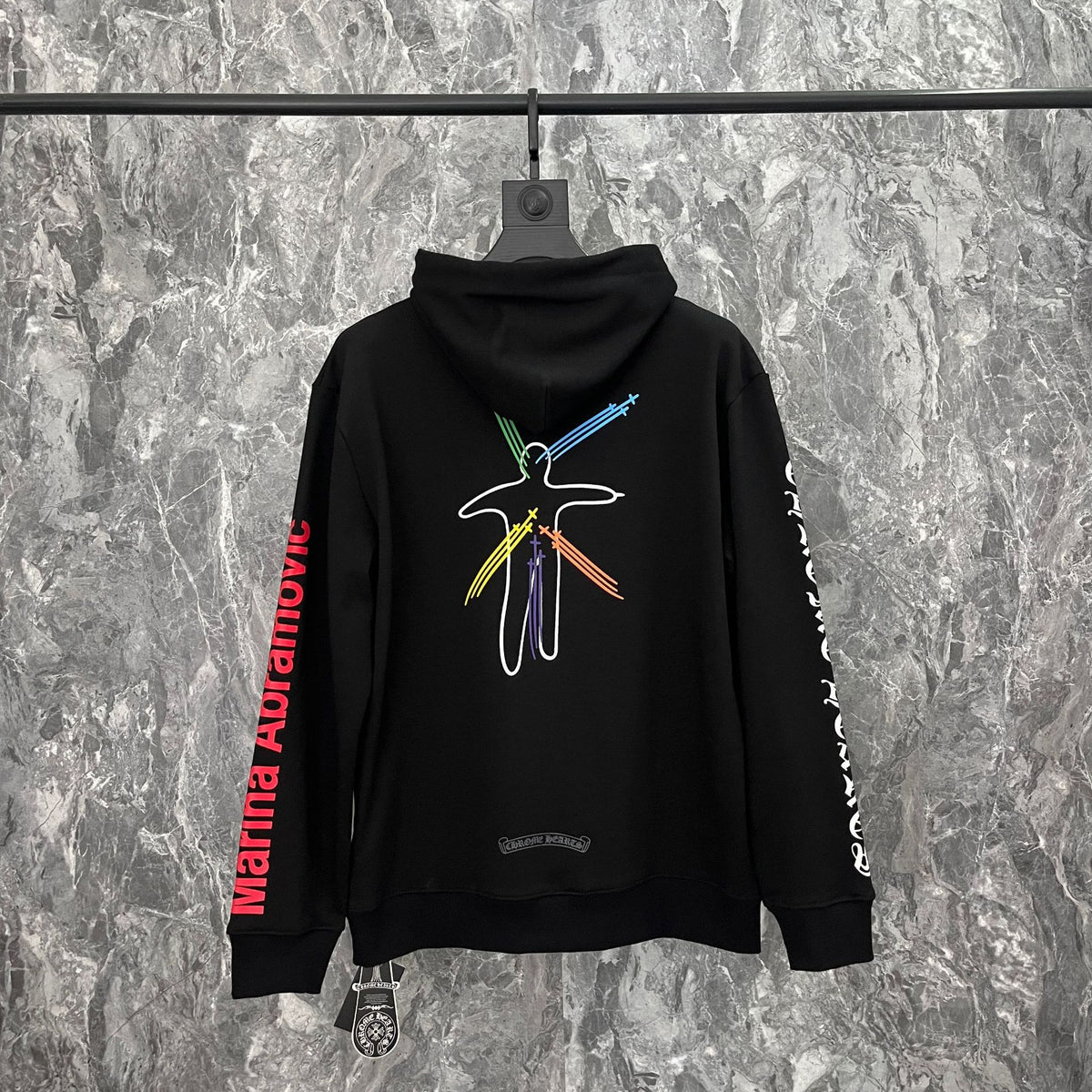 Chrome Hearts Multi‑Cross Graphic Oversized Hoodie Streetwear Unisex