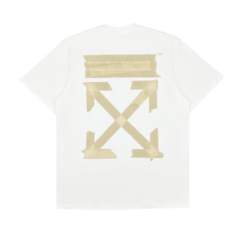 Off-White Arrow Graphic Print Short Sleeve Tee Streetwear Unisex