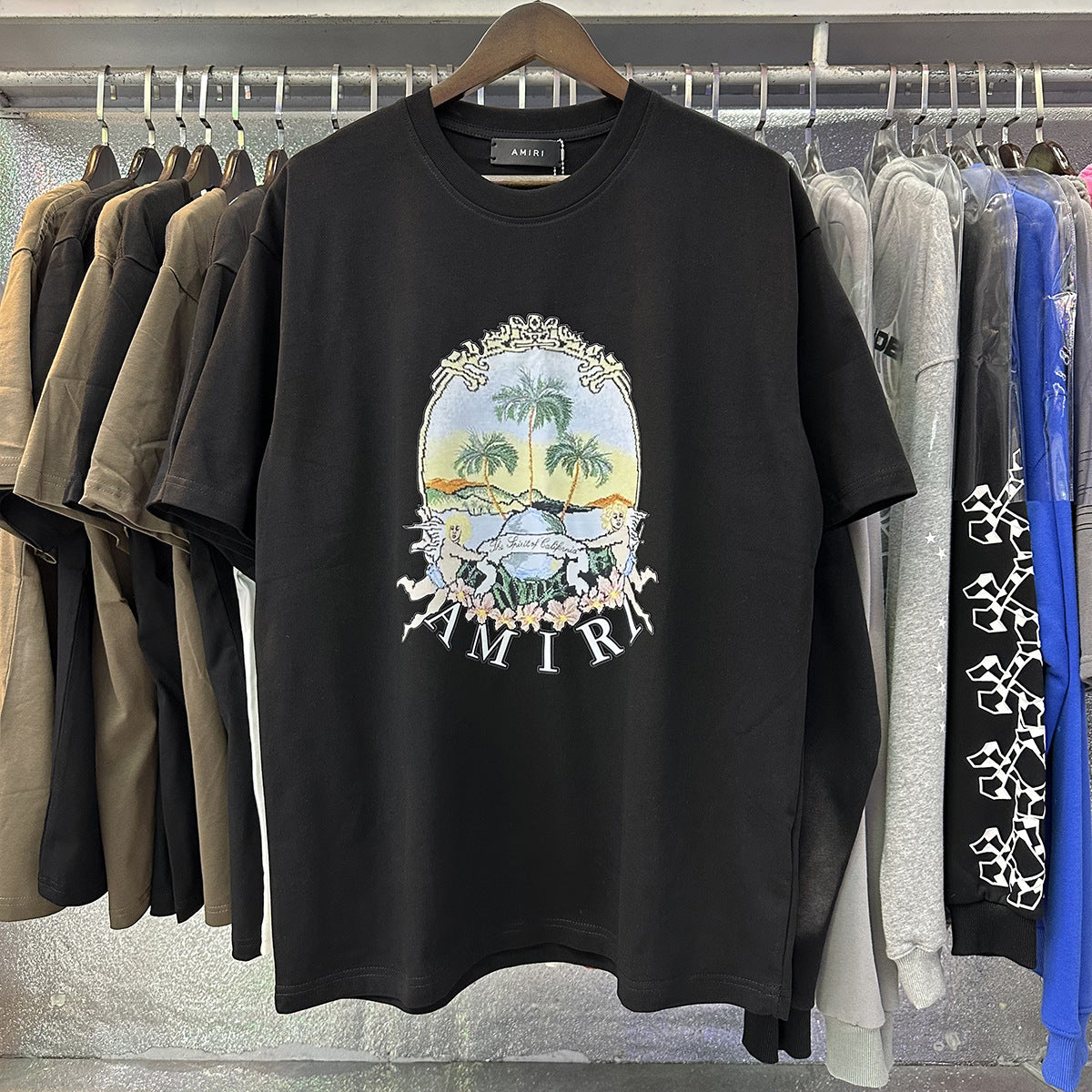 Amiri Peace Dove Graphic Oversized Tee Streetwear Unisex