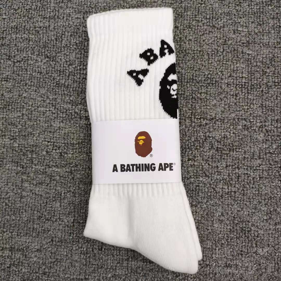 BAPE Ape Head Crew Socks Multi Graphic Prints