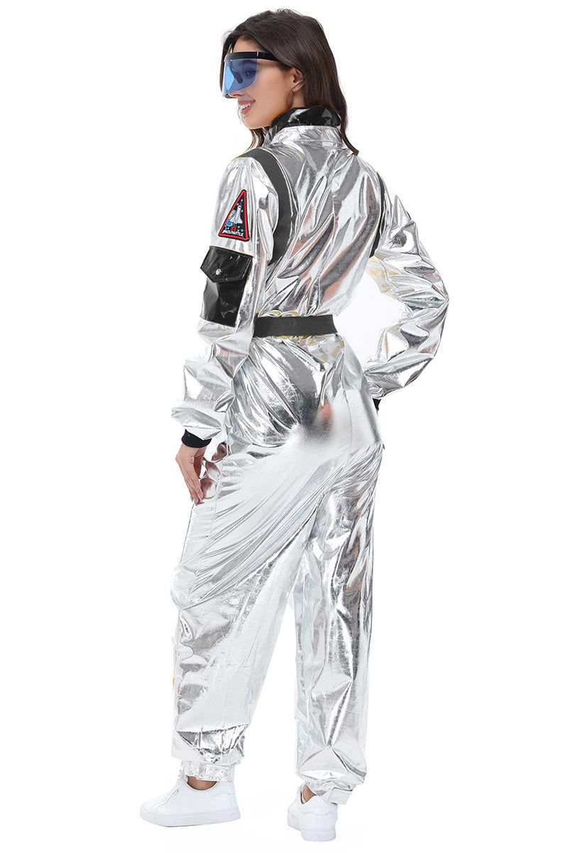 Halloween Women Astronaut Space Suit Cosplay Pilot Jumpsuit Party Sets