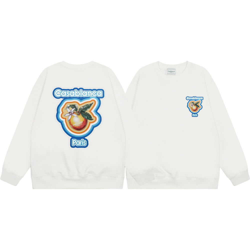 Casablanca Graphic Print Crew Neck French Terry Sweatshirt Unisex