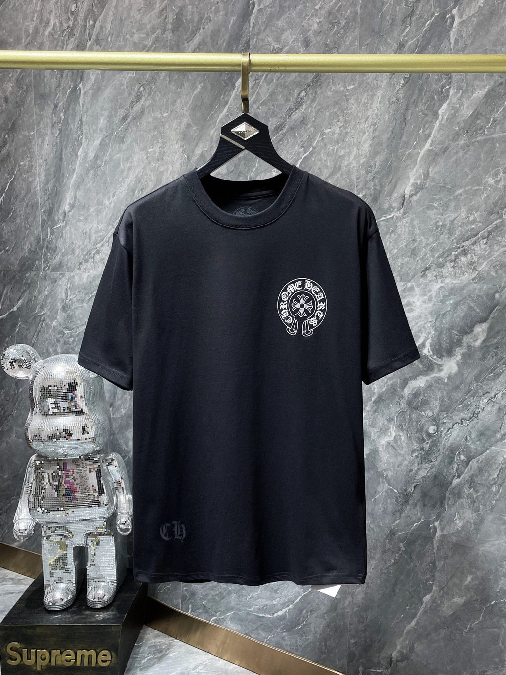 Chrome Hearts Horseshoe Sanskrit Glow In Dark Short Sleeve Tee Unisex