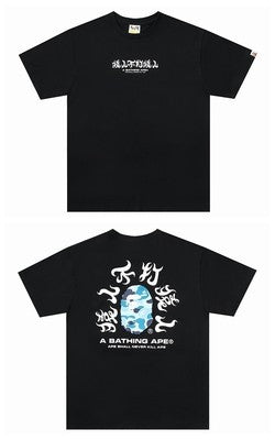 2026 New BAPE Ape Head Graphic Tee Loose Couple Short Sleeve T-Shirt