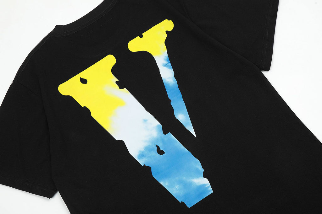 Vlone Big V Letter Graphic Short Sleeve Tee Streetwear Unisex