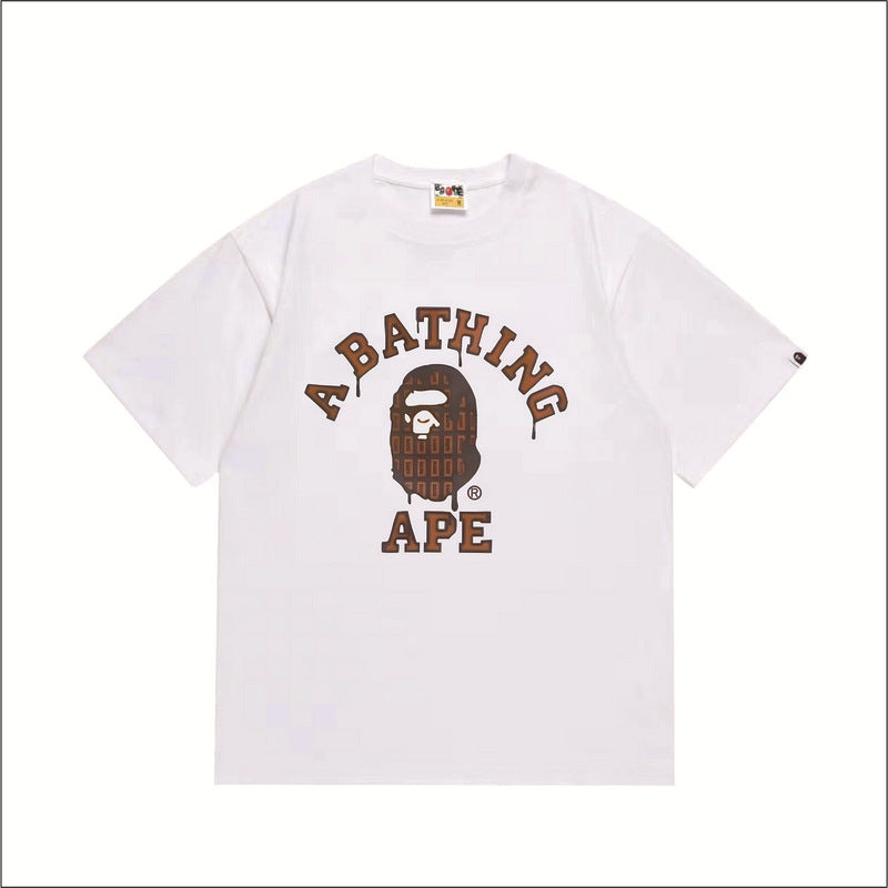 Bape Sakura Floral Graphic Oversized Tee Streetwear Unisex