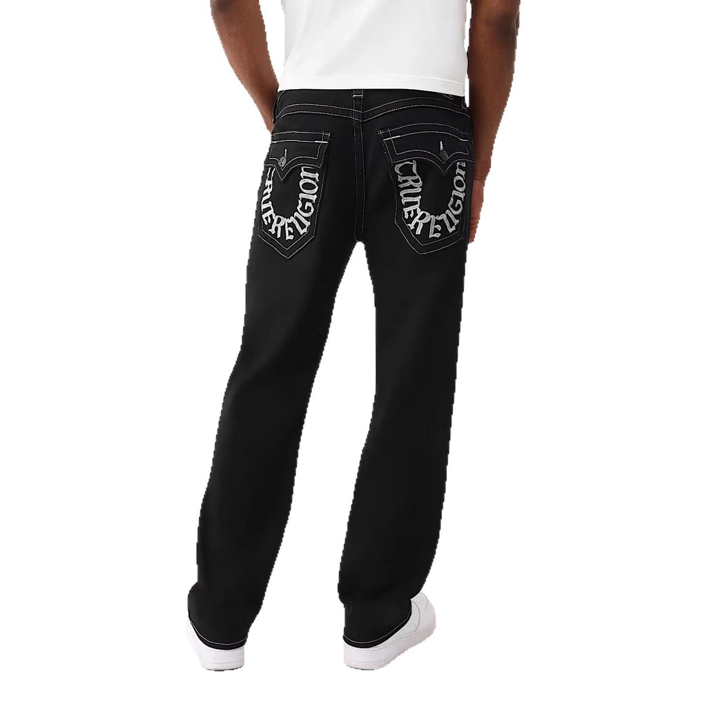 True Religion Letter Embroidery Bobby Baggy Jeans Men Y2K