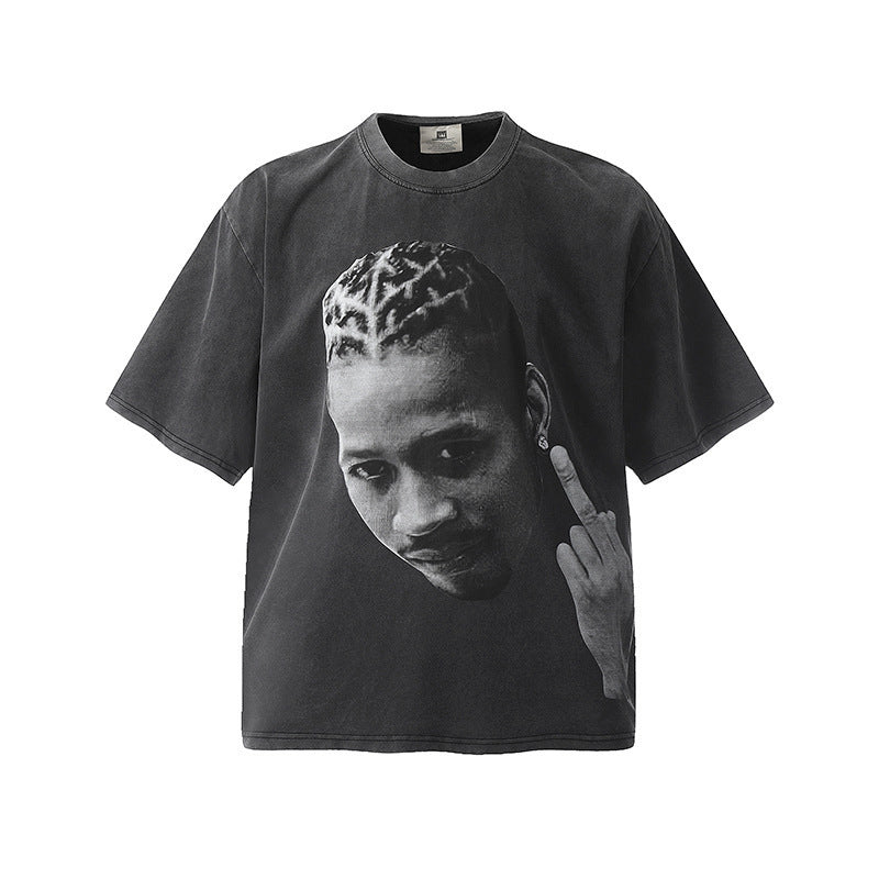 Travis Scott VTG Washed Rapper Athlete Mike Tyson Oversized Tee
