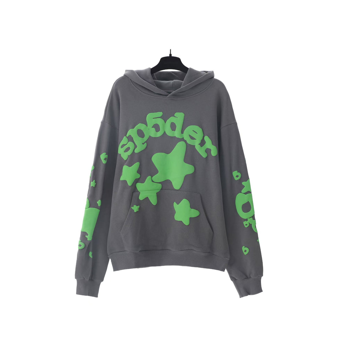 Sp5der Foam Print Spider Web Hoodie Sweatshirt Jogger Pants Set