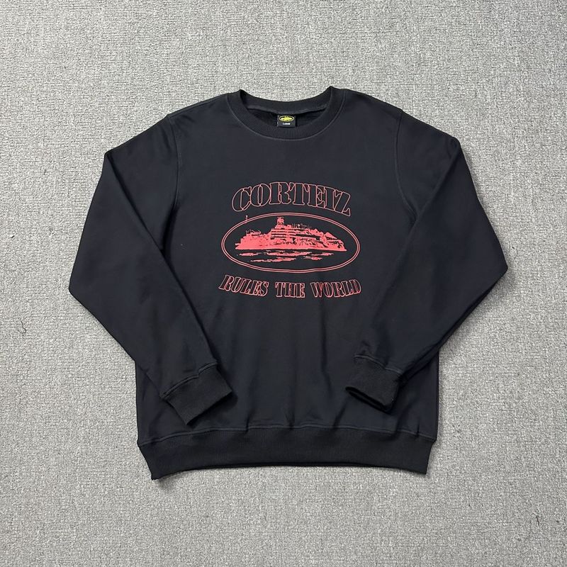 Corteiz Island Letter Graphic Oversized Crewneck Streetwear