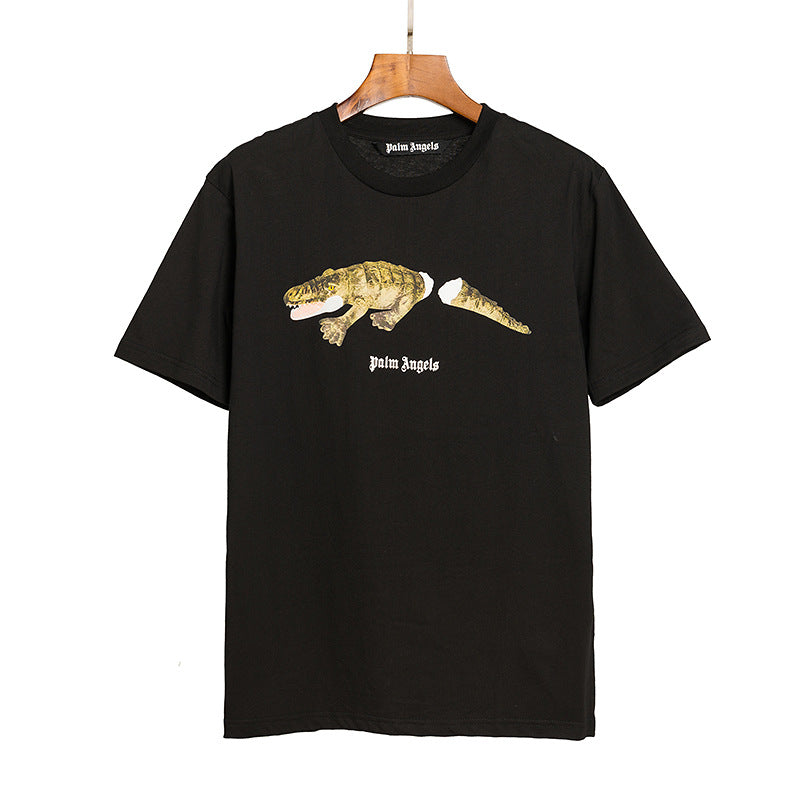 Palm Angels Teddy Bear Graphic Tee Loose Unisex Streetwear T-Shirt