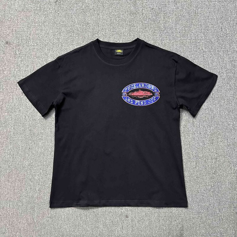Corteiz Logo Letter Print Crew Neck Short Sleeve T‑Shirt Unisex
