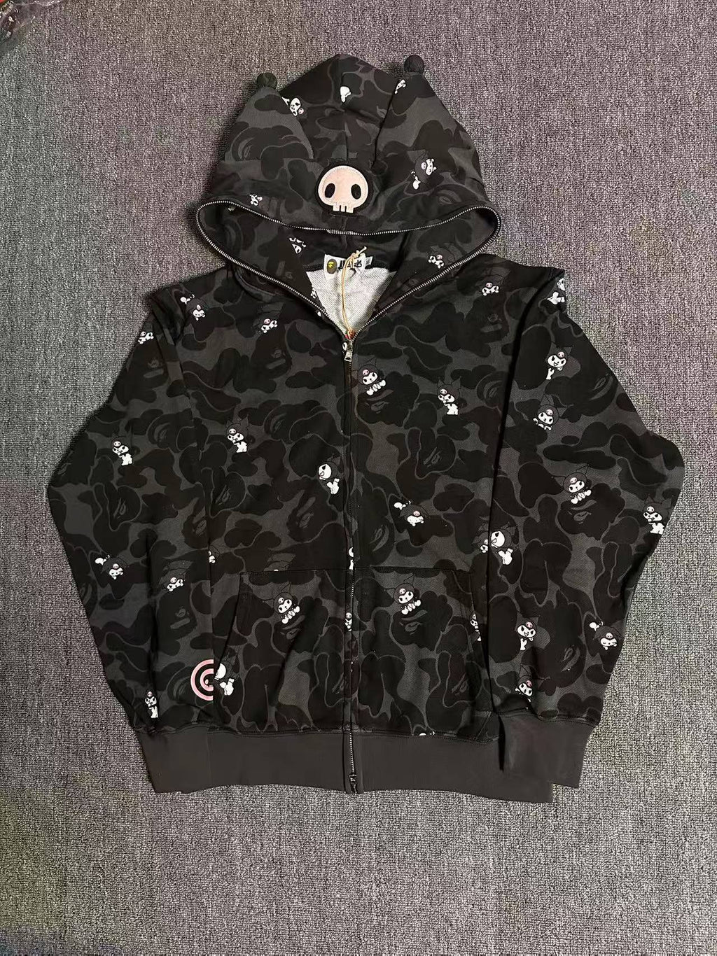 BAPE x Sanrio Hello Kitty Kuromi Camo Full Zip Hoodie