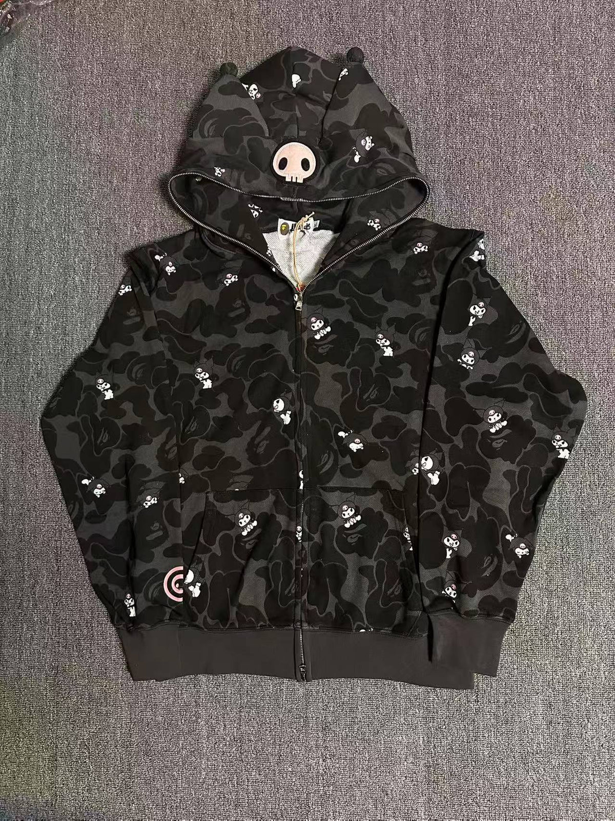 BAPE x Sanrio Hello Kitty Kuromi Camo Full Zip Hoodie