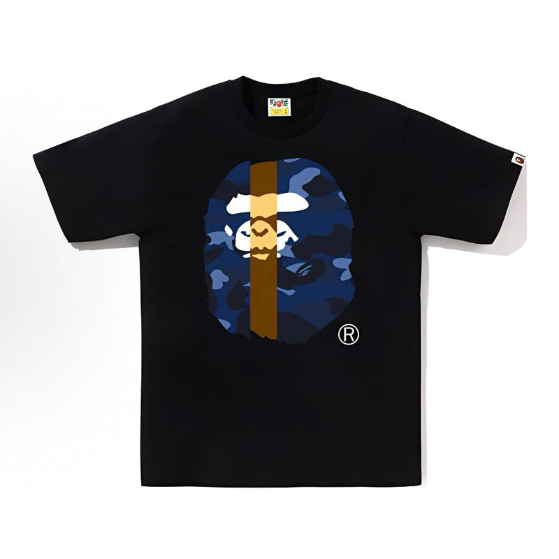 BAPE Ape Head Shark Print Loose Casual Unisex Short Sleeve T-Shirt