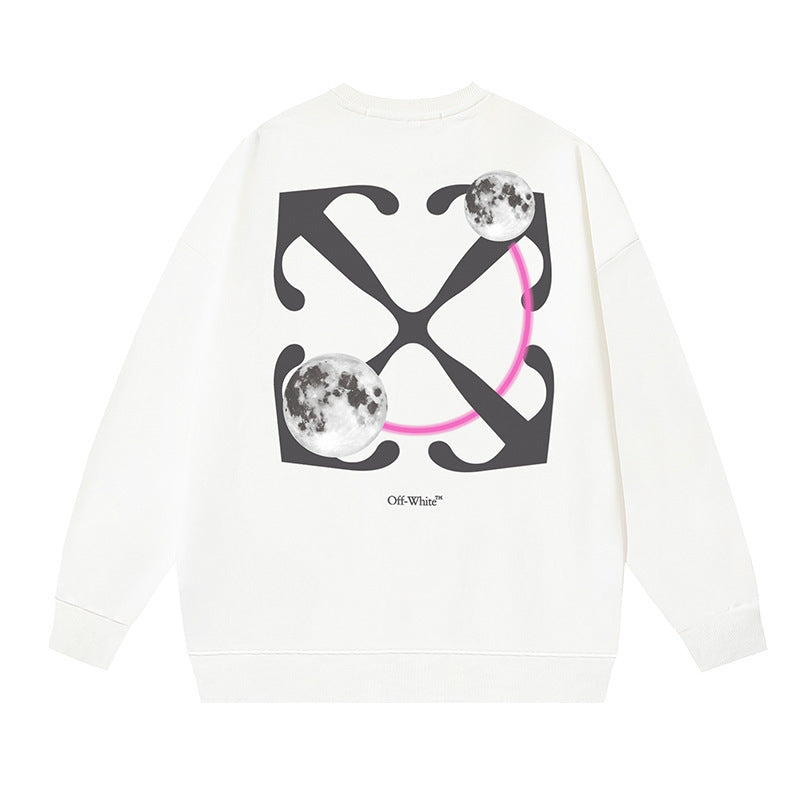 Off-White Multi Graphic Arrow Logo Unisex Crew Neck Sweatshirt