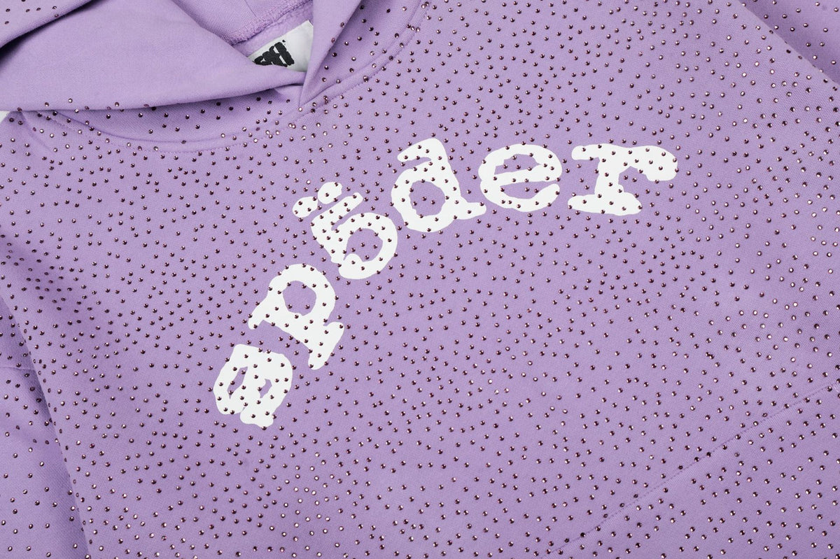 Sp5der VVS Full Rhinestone Hoodie & Sweatpants Tracksuit Set