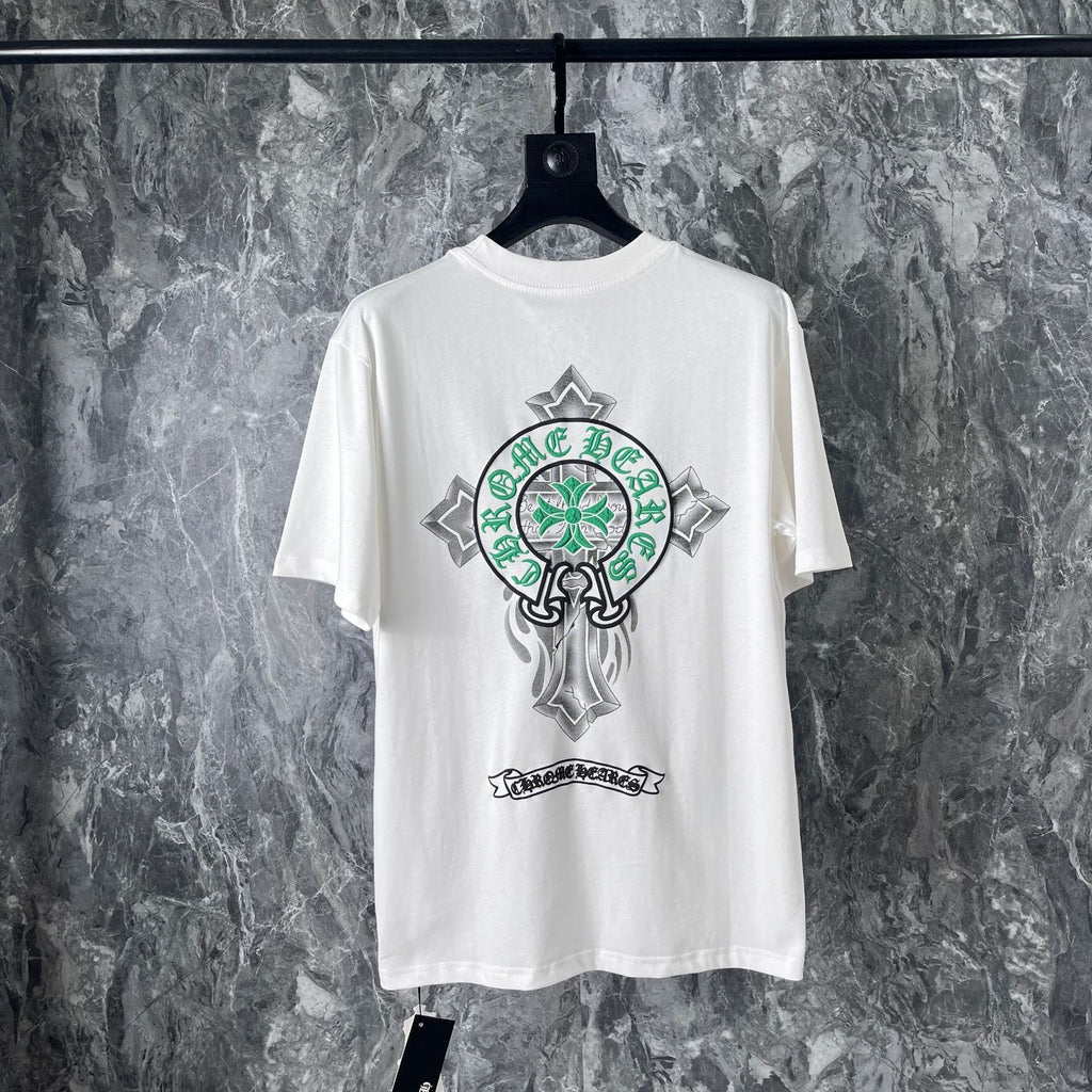 Chrome Hearts Cross Heavyweight Oversized T-Shirt Streetwear Unisex