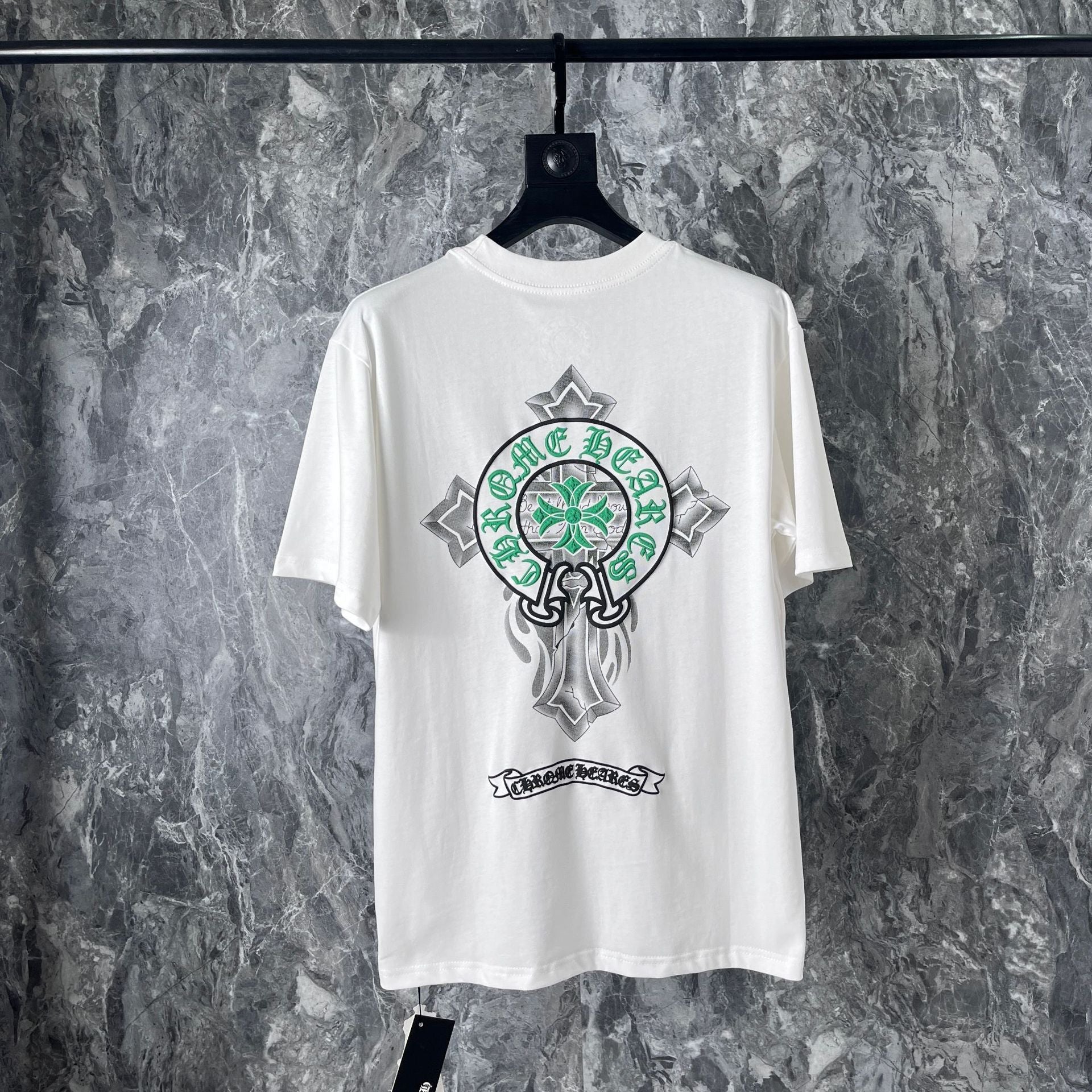 Chrome Hearts Cross Heavyweight Oversized T-Shirt Streetwear Unisex