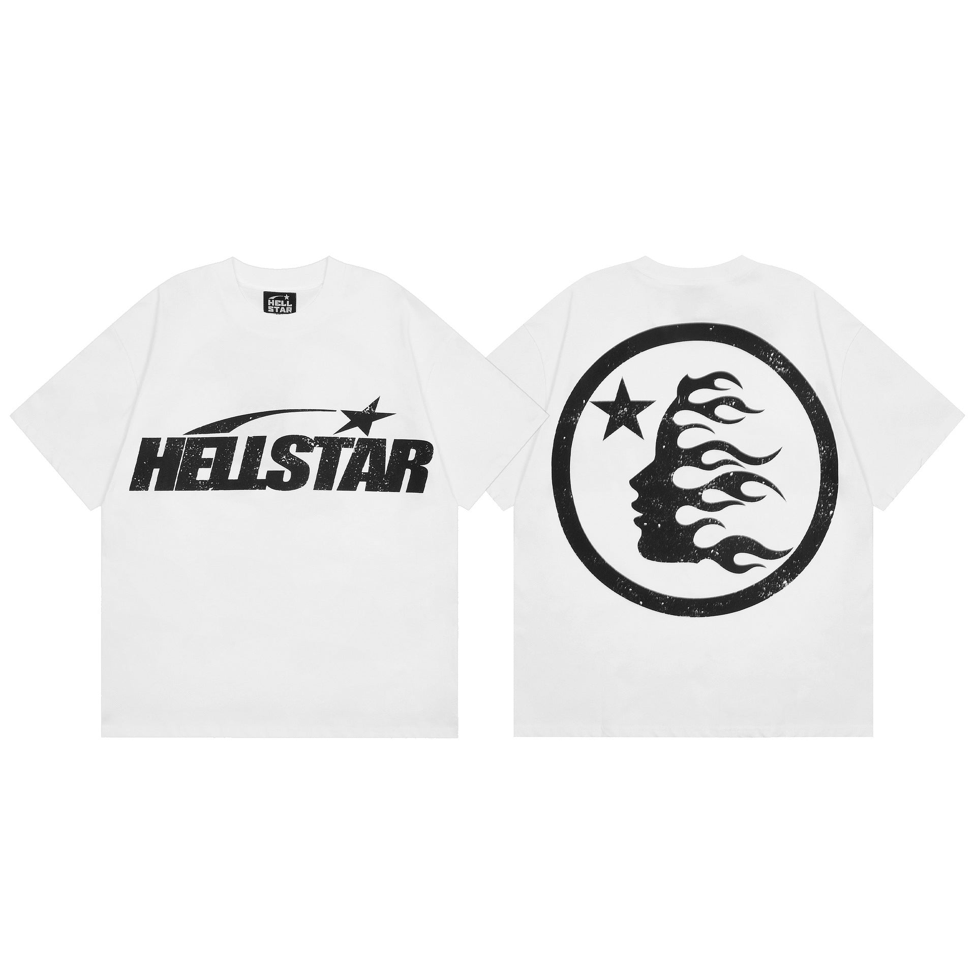 Hellstar Multi‑Graphic Print Crew Neck Short Sleeve Tee Unisex