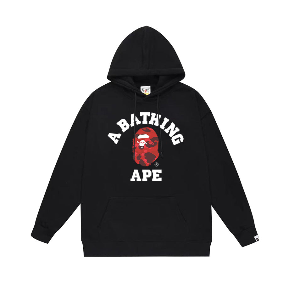 BAPE Hoodie Multi Camo Ape Head Print Street Fleece Pullover