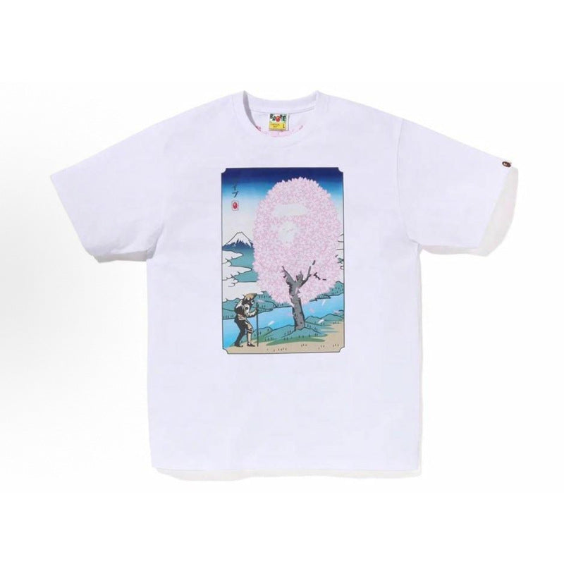 BAPE Ape Head Shark Print Loose Casual Unisex Short Sleeve T-Shirt