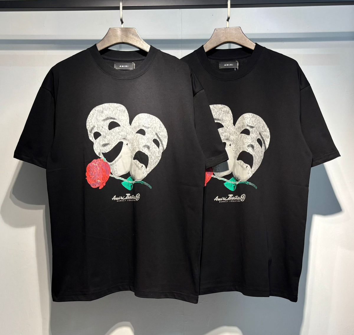 Amiri Multi‑Vintage Graphic Oversized Short Sleeve Tee Multi‑Style